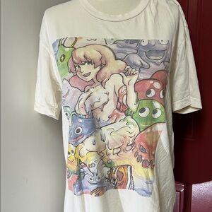 Graphic Short Sleeve Tee - Cream